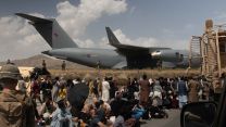 UK Armed Forces personnel at Kabul Airport (Picture: MOD).