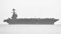 US Navy aircraft carrier, USS Gerald R Ford, in the Solent 14112022 CREDIT Amy Savage, @AmyzJS13.jpg