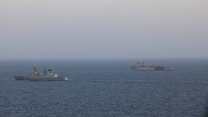 USS Laboon, RFA Lyme Bay, RFA Argus, USS Gravely and HMS Diamond (Picture: Chris Sellars Royal Navy)