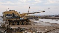 Vehicle graveyard at Camp Taji.