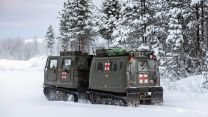 Viking BVS10 Protected Patrol Vehicle Cold Weather Aviation Operators Course Commando Helicopter Force Royal Norwegian Airforce Base (RNoAF) Bardufoss 160124 CREDIT MOD
