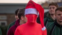 Welsh Guards Christmas fancy dress PT session 4 111222 CREDIT WELSH GUARDS