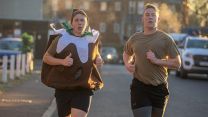 Welsh Guards Christmas fancy dress PT session 7 111222 CREDIT WELSH GUARDS