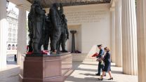 air Vice-Marshal Simon Edwards salute wreath credit RAF Benevolent Fund.jpg