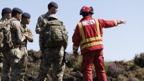 Army steps in to help with South Wales wildfires pic MOD