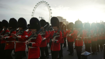 The majority of Armed Forces personnel participating in the Coronation procession travelled to London via train overnight, arriving at Waterloo Station