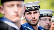 Bearded Royal Navy Sailor From HMS Heron 