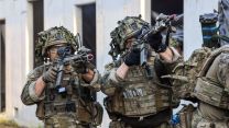 British, Danish, and French troops exercise together in Estonia on Exercise Dragon Charge 17 August 22 CREDIT Crown Copyright