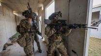 Danish Viking Company troops during Exercise Dragon Charge 17 August 2022 CREDIT Crown Copyright