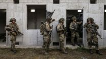 Danish Viking Company troops during Exercise Dragon Charge 17 August 2022 CREDIT Crown Copyright