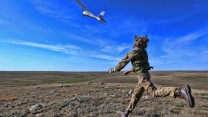 The Desert Hawk III UAV, flown by 32 Regiment, Royal Artillery.