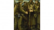 A group of soldiers by CRW Nevinson.
Copyright Imperial War Museum