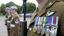 Soldiers from the Army Air Corps are pictured on parade at Middle Wallop Airfield in Hampshire.

Photo Crown Copyright 2011