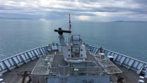 Albania as seen from on board HMS Bulwark
