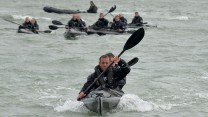 They completed the 86-mile marathon in 26 hours as part of the RM1664 Challenge which marks the 350th anniversary of the Royal Marines and aims to raise thousands of pounds for the Royal Marines Charitable Trust Fund.