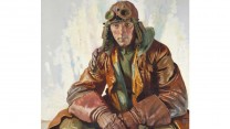 The NCO Pilot(Flight Sergeant W G Bennett) by William Orpen.
Copyright Imperial War Museum