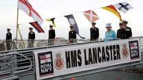 The Queen then had a private lunch on board in the ship’s hangar and spoke to crew members about the ship’s deployment to the North Atlantic and Caribbean Sea last year.