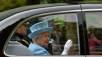 Her Majesty The Queen presented the Household Cavalry with new Standards today. 