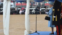 Her Majesty The Queen presented the Household Cavalry with new Standards today. 