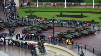 Her Majesty The Queen presented the Household Cavalry with new Standards today. 
