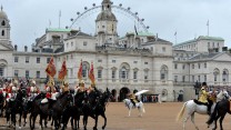 Her Majesty The Queen presented the Household Cavalry with new Standards today. 