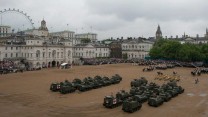 Her Majesty The Queen presented the Household Cavalry with new Standards today. 