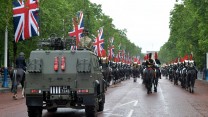 Her Majesty The Queen presented the Household Cavalry with new Standards today. 