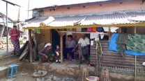 Rifleman Kul Bahadur Gurung with his family