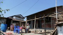 Work under way on Corporal Gunga Bahadur Gurung's new home