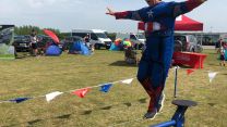Captain America and Belle at RAF Odiham