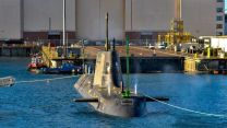 hMS Anson Astute class submarine during trim tests February 2022 wide view CREDIT BAE SYSTEMS.jpg