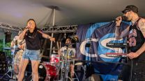 Rock The 90s on stage for CSE at RAF Marham