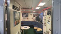 One of the accommodation recreational spaces on HMS Queen Elizabeth.
