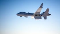 pre-production example of UK’s new Protector aircraft has taken to the UK skies as part of preparations for the arrival of Protector to RAF Waddington 09092021 CREDIT MOD