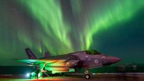HMS Prince of Wales captured the northern lights on camera during Ex Steadfast Defender (Picture: HMS Prince of Wales X).