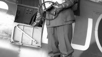 Armed with a 1939 Leica IIIa camera with Ilford film that expired in the 1940’s, Stephen is using his 23-year-old son as his pilot mode