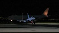 RAF Typhoon and Voyager aircraft return to RAF Akrotiri after air strikes against the Houthis as part of a joint US led coalition to conduct air strikes against the Houthis of Yemen in defence of the International freedom of navigation rights in the Red Sea (Picture: MOD).