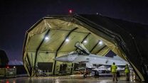 Royal Air Force Typhoon FGR4 being preparded to take off and carry out Air Strikes against Houthi military targets in Yemen (Picture: MOD).