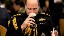 The Prince of Wales enjoying a pint of Guinness on St Patrick's Day 2023 (Picture: MOD).