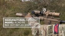 The KS-1 rifle's ACRO P2 and red dot reflex sight