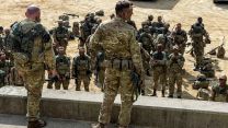 The Officer Commanding, Major Matt Teasdale talking to his soldiers prior to deploying onto the training area to commence the Offensive Phase of Exercise IMJIN WARRIOR (Picture: MOD).
