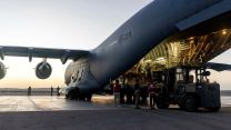 The RAF continues to deliver on the UK’s commitment to helping those in need by operating flights into the region to provide urgent humanitarian support which will save civilian lives (Picture: MOD).
