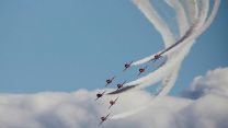 The Red Arrows are preparing for their upcoming season in Ex Spring Hawk 23 (Picture: MOD).