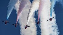 The Red Arrow's performing in Croatia during Ex Spring Hawk 23 (Picture: MOD).