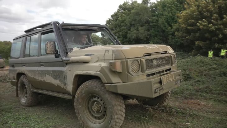 Like the Land Rover it's hoping to replace, Babcock's Land Cruiser has an established off-road pedigree and is known for its reliability (Picture: BFBS)