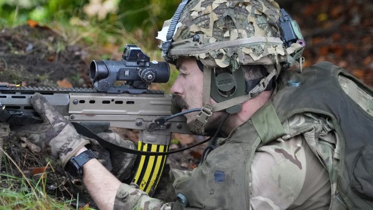 Soldiers need to be "hard, tough and resilient" to fight at distances of zero to 40 metres (Picture: BFBS)
