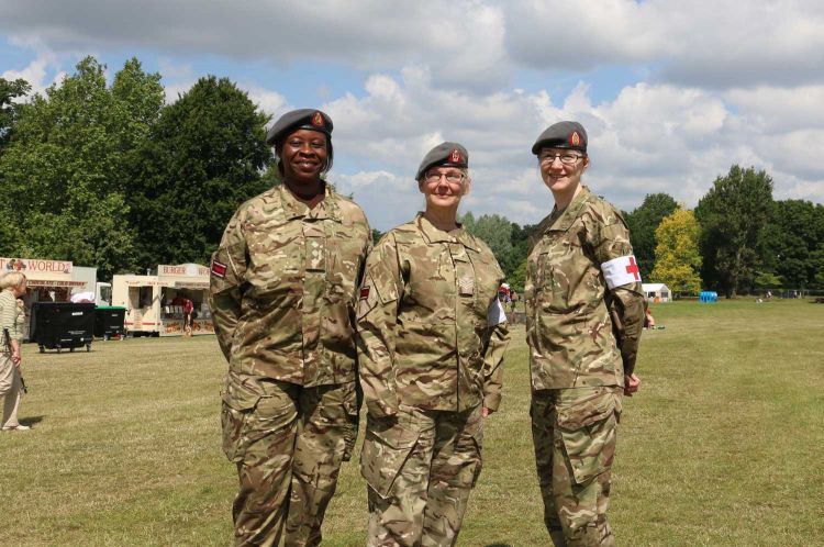 Nurses from Army Reserve unit 256 Field Hospital Nurses from Army Reserve unit 256 Field Hospital