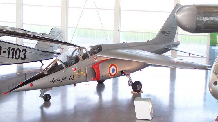 Alpha Jet 01 in the Dornier Museum in Germany