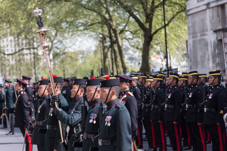Brigade Of Gurkhas With Queen's Truncheon 