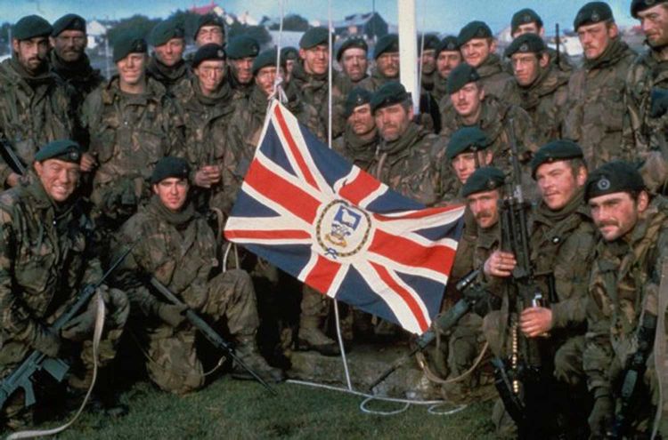Royal Marine garrison of the Falkland Islands, after the Argentine surrender Royal Marine garrison of the Falkland Islands, after the Argentine surrender